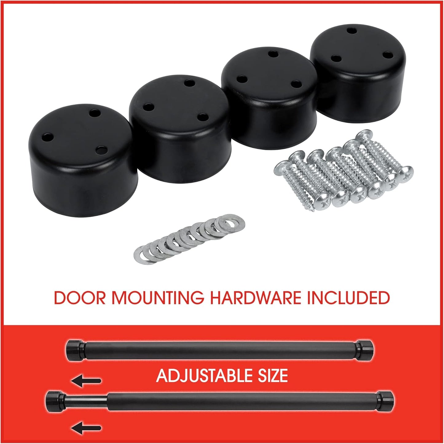 Fitness Foam Covered Chinning & Sit-Up Bar - Fit Doorways up to 36", Adjustable, Easy Installation, Holds up to 220 Lbs