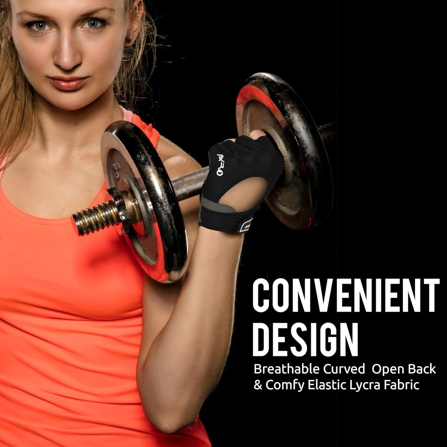 Breathable Weight Lifting Gym Workout Gloves with Extra Grip for Men & Women, Exercise Gloves with Full Palm Protection, Removal with Durable Closure, for Weightlifting, Cycling