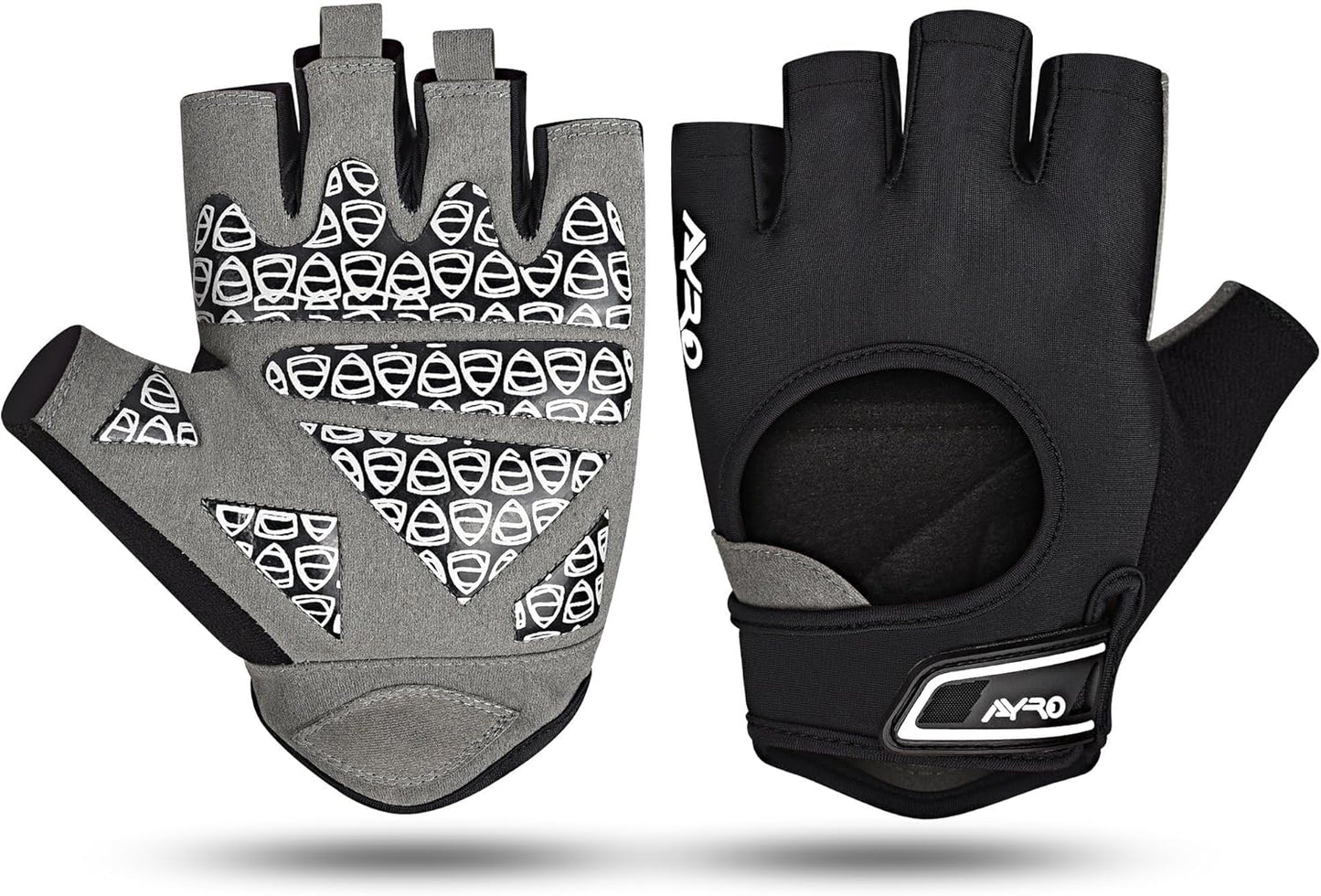 Breathable Weight Lifting Gym Workout Gloves with Extra Grip for Men & Women, Exercise Gloves with Full Palm Protection, Removal with Durable Closure, for Weightlifting, Cycling