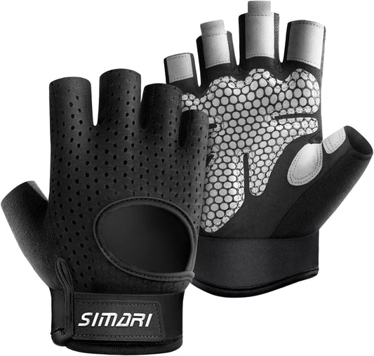 Breathable Weight Lifting Gloves for Men and Women - Padded Grip, Full Palm Protection for Gym Training, Cycling, Crossfit, and Climbing