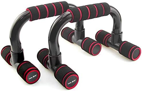 Push up Bars Push up Stands for Core Strength Training, Solid Steel Handles with Cushioned Foam Grips, Push up Handles for Floor, Body Muscles Building (Red,Green,Blue) |