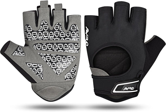 Breathable Weight Lifting Gym Workout Gloves with Extra Grip for Men & Women, Exercise Gloves with Full Palm Protection, Removal with Durable Closure, for Weightlifting, Cycling
