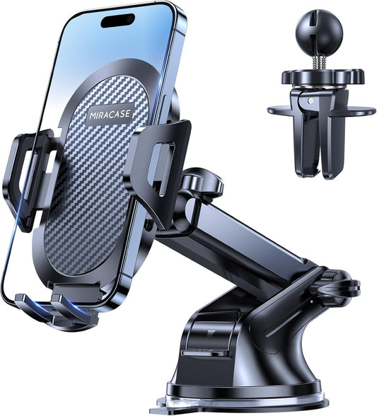 Phone Holders for Your Car, Multifunctional Car Phone Holder with Suction Cup Base, Hands Free Universal Cell Phone Car Mount, Automobile Phone Mount Car for Iphone Android Smartphones(Base)